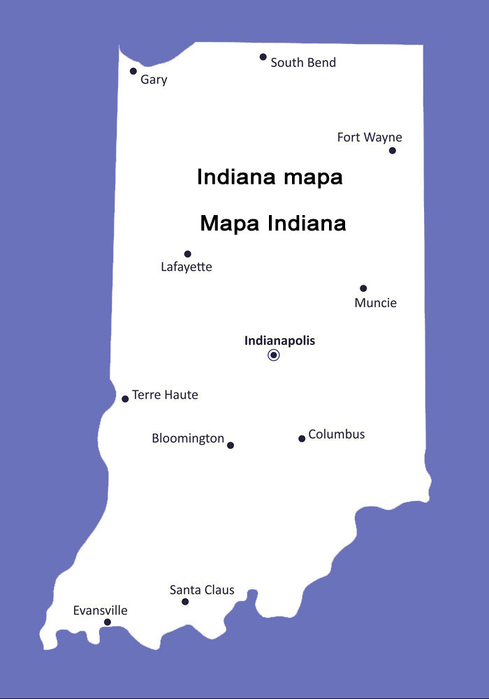 Indiana mapa