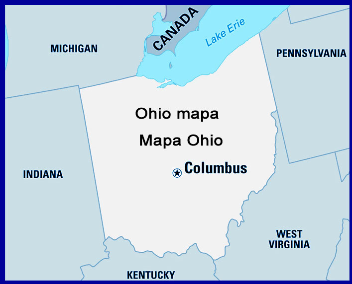 Ohio mapa