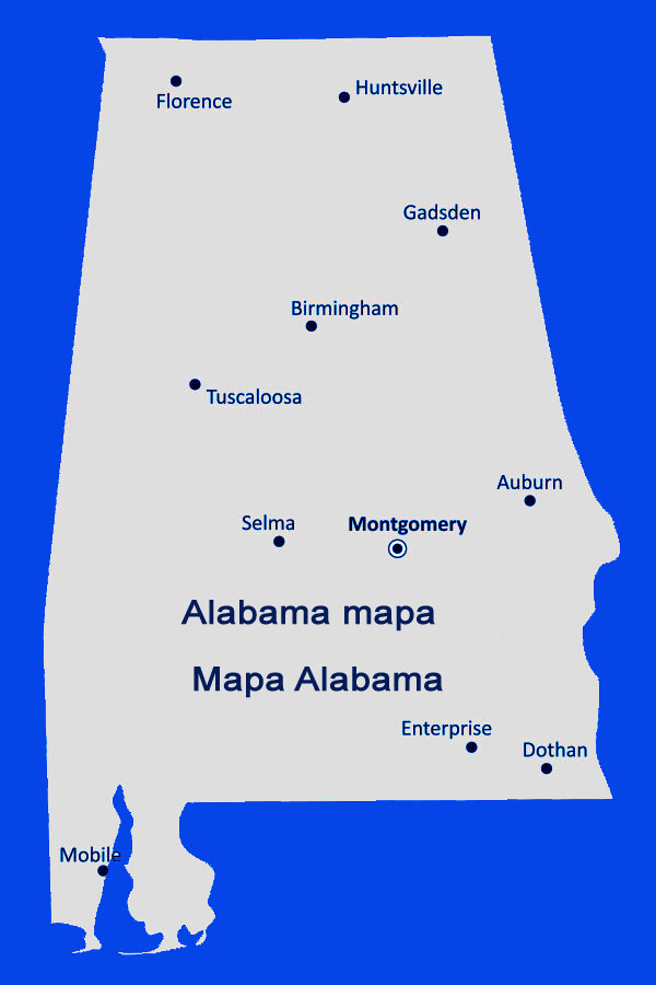 Alabama mapa