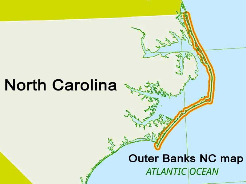 Outer Banks NC map